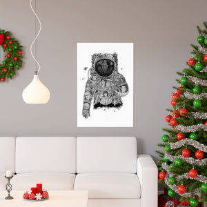 ASTRONAUT BLACK & WHITE POSTER ASTRONAUT BLACK & WHITE POSTER