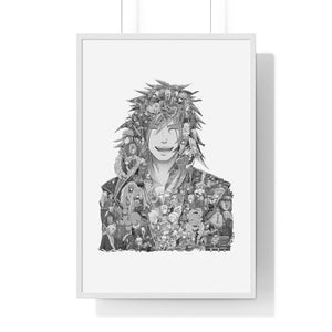 JIRAIYA BLACK & WHITE FRAMED POSTER JIRAIYA BLACK & WHITE FRAMED POSTER