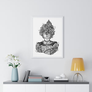 VEGETA BLACK & WHITE FRAMED POSTER VEGETA BLACK & WHITE FRAMED POSTER