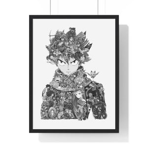 NATSU BLACK & WHITE FRAMED POSTER NATSU BLACK & WHITE FRAMED POSTER