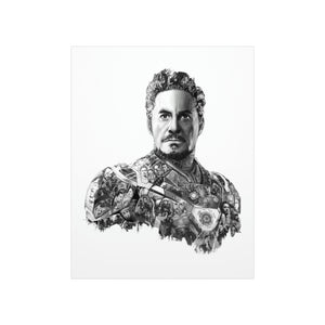 IRON MAN BLACK & WHITE POSTER IRON MAN BLACK & WHITE POSTER