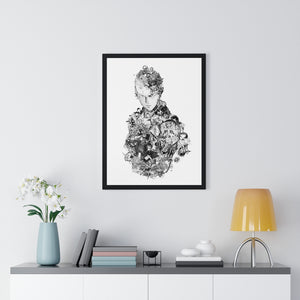 SAITAMA BLACK & WHITE FRAMED POSTER SAITAMA BLACK & WHITE FRAMED POSTER