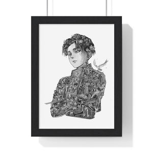LEVI BLACK & WHITE FRAMED POSTER LEVI BLACK & WHITE FRAMED POSTER