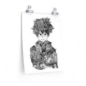 DEKU BLACK & WHITE POSTER DEKU BLACK & WHITE POSTER