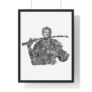 ZORO BLACK & WHITE FRAMED POSTER ZORO BLACK & WHITE FRAMED POSTER