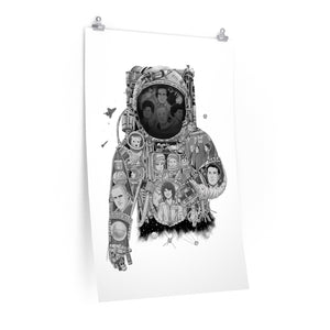 ASTRONAUT BLACK & WHITE POSTER ASTRONAUT BLACK & WHITE POSTER