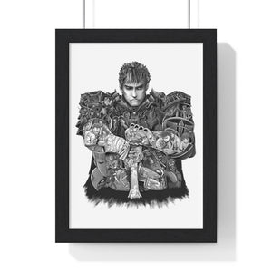 GUTS BLACK & WHITE FRAMED POSTER GUTS BLACK & WHITE FRAMED POSTER
