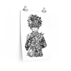 KILLUA BLACK & WHITE POSTER KILLUA BLACK & WHITE POSTER