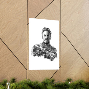 IRON MAN BLACK & WHITE POSTER IRON MAN BLACK & WHITE POSTER