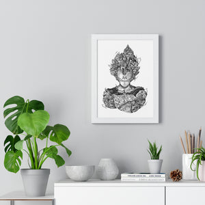 VEGETA BLACK & WHITE FRAMED POSTER VEGETA BLACK & WHITE FRAMED POSTER