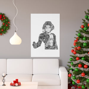 EDWARD ELRIC BLACK & WHITE POSTER EDWARD ELRIC BLACK & WHITE POSTER