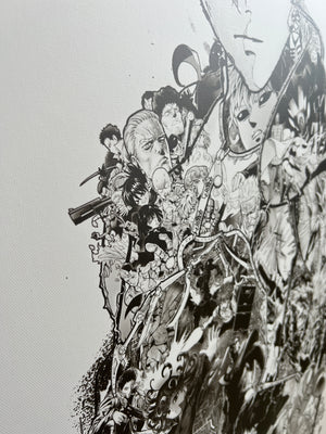 SAITAMA BLACK & WHITE CANVAS SAITAMA BLACK & WHITE CANVAS