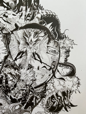 SAITAMA BLACK & WHITE CANVAS SAITAMA BLACK & WHITE CANVAS