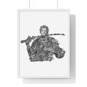 ZORO BLACK & WHITE FRAMED POSTER ZORO BLACK & WHITE FRAMED POSTER