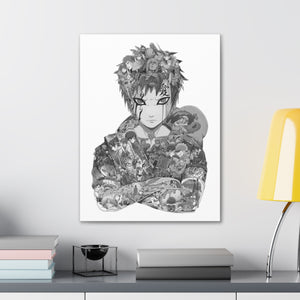 GAARA BLACK & WHITE CANVAS GAARA BLACK & WHITE CANVAS
