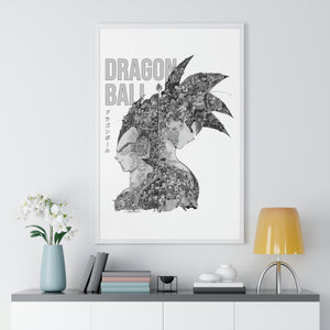 GOKU VEGETA BLACK & WHITE FRAMED POSTER GOKU VEGETA BLACK & WHITE FRAMED POSTER
