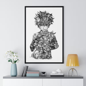 KILLUA BLACK & WHITE FRAMED POSTER KILLUA BLACK & WHITE FRAMED POSTER