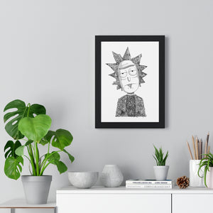 RICK BLACK & WHITE FRAMED POSTER RICK BLACK & WHITE FRAMED POSTER