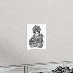 GAARA BLACK & WHITE POSTER GAARA BLACK & WHITE POSTER