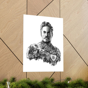 IRON MAN BLACK & WHITE POSTER IRON MAN BLACK & WHITE POSTER