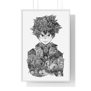 DEKU BLACK & WHITE FRAMED POSTER DEKU BLACK & WHITE FRAMED POSTER