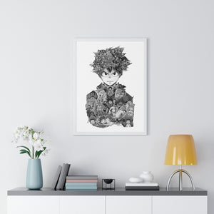 DEKU BLACK & WHITE FRAMED POSTER DEKU BLACK & WHITE FRAMED POSTER