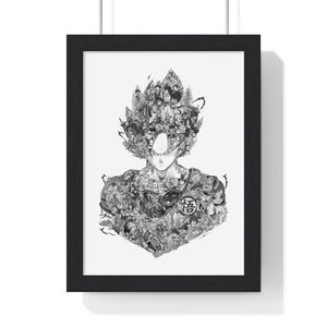GOKU BLACK & WHITE FRAMED POSTER GOKU BLACK & WHITE FRAMED POSTER