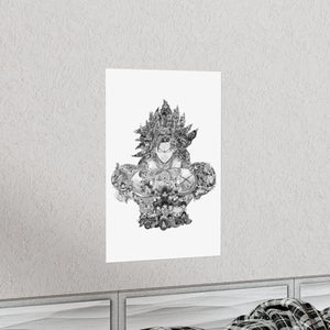 BROLY BLACK & WHITE POSTER BROLY BLACK & WHITE POSTER