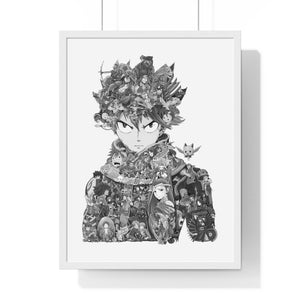 NATSU BLACK & WHITE FRAMED POSTER NATSU BLACK & WHITE FRAMED POSTER