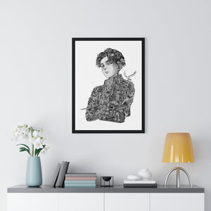 LEVI BLACK & WHITE FRAMED POSTER LEVI BLACK & WHITE FRAMED POSTER