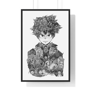 DEKU BLACK & WHITE FRAMED POSTER DEKU BLACK & WHITE FRAMED POSTER