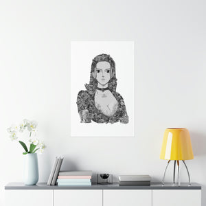 ROBIN BLACK & WHITE POSTER ROBIN BLACK & WHITE POSTER