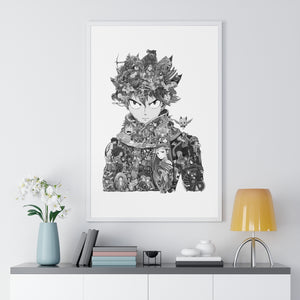 NATSU BLACK & WHITE FRAMED POSTER NATSU BLACK & WHITE FRAMED POSTER