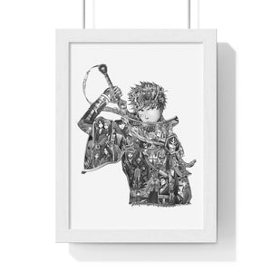 ICHIGO BLACK & WHITE FRAMED POSTER ICHIGO BLACK & WHITE FRAMED POSTER