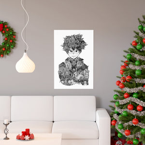 DEKU BLACK & WHITE POSTER DEKU BLACK & WHITE POSTER