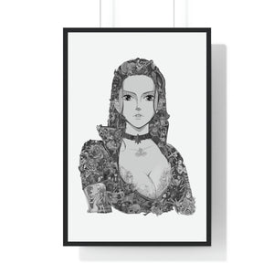 ROBIN BLACK & WHITE FRAMED POSTER ROBIN BLACK & WHITE FRAMED POSTER