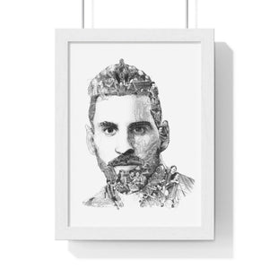 MESSI BLACK & WHITE FRAMED POSTER MESSI BLACK & WHITE FRAMED POSTER