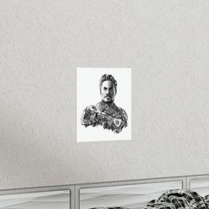 IRON MAN BLACK & WHITE POSTER IRON MAN BLACK & WHITE POSTER