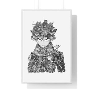 NATSU BLACK & WHITE FRAMED POSTER NATSU BLACK & WHITE FRAMED POSTER