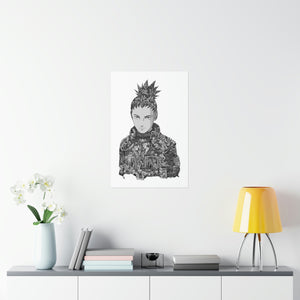 SHIKAMARU BLACK & WHITE POSTER SHIKAMARU BLACK & WHITE POSTER