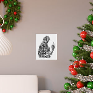 KAKASHI BLACK & WHITE POSTER KAKASHI BLACK & WHITE POSTER