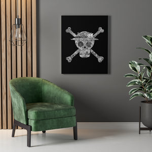 MUGIWARA JOLLY ROGER BLACK & WHITE CANVAS MUGIWARA JOLLY ROGER BLACK & WHITE CANVAS
