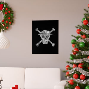 MUGIWARA JOLLY ROGER BLACK & WHITE POSTER MUGIWARA JOLLY ROGER BLACK & WHITE POSTER
