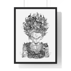 GOHAN BLACK & WHITE FRAMED POSTER GOHAN BLACK & WHITE FRAMED POSTER