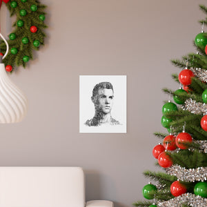 RONALDO BLACK & WHITE POSTER RONALDO BLACK & WHITE POSTER