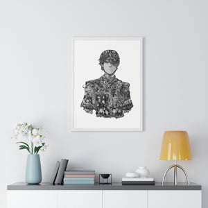 ZUKO BLACK & WHITE FRAMED POSTER ZUKO BLACK & WHITE FRAMED POSTER