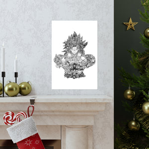 BROLY BLACK & WHITE POSTER BROLY BLACK & WHITE POSTER