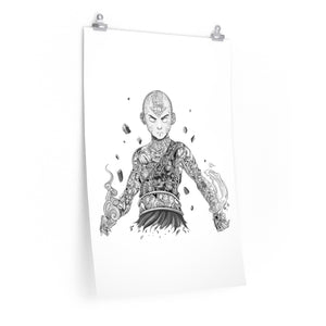 AANG BLACK & WHITE POSTER AANG BLACK & WHITE POSTER
