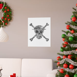 MUGIWARA JOLLY ROGER BLACK & WHITE POSTER (WHITE BG) MUGIWARA JOLLY ROGER BLACK & WHITE POSTER (WHITE BG)