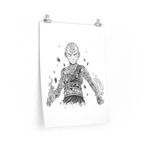 AANG BLACK & WHITE POSTER AANG BLACK & WHITE POSTER